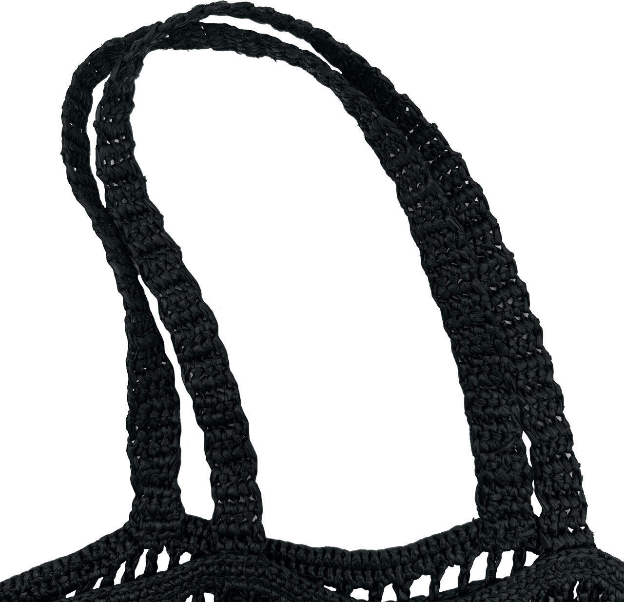 Prada Prada Raffia - Black Zwart