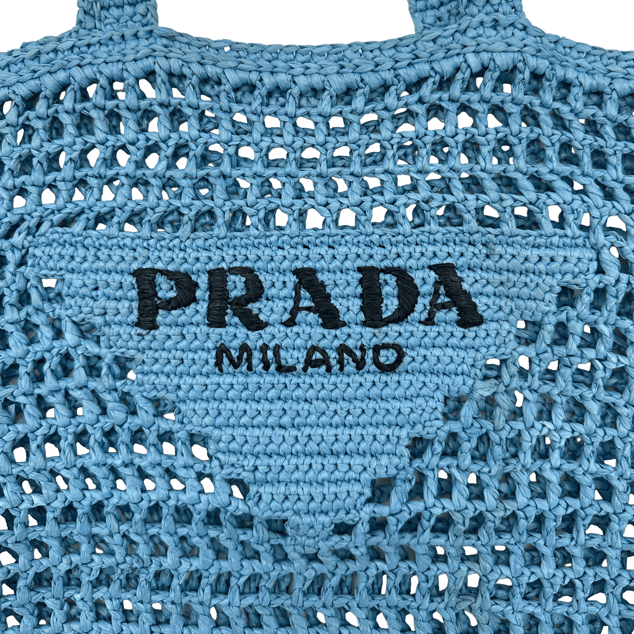 Prada Prada Raffia - Blue Blauw