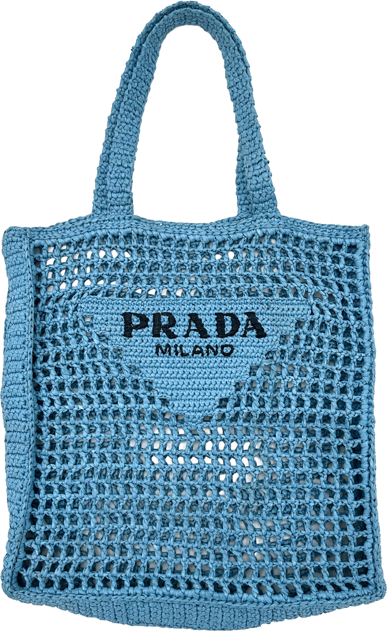Prada Prada Raffia - Blue Blauw