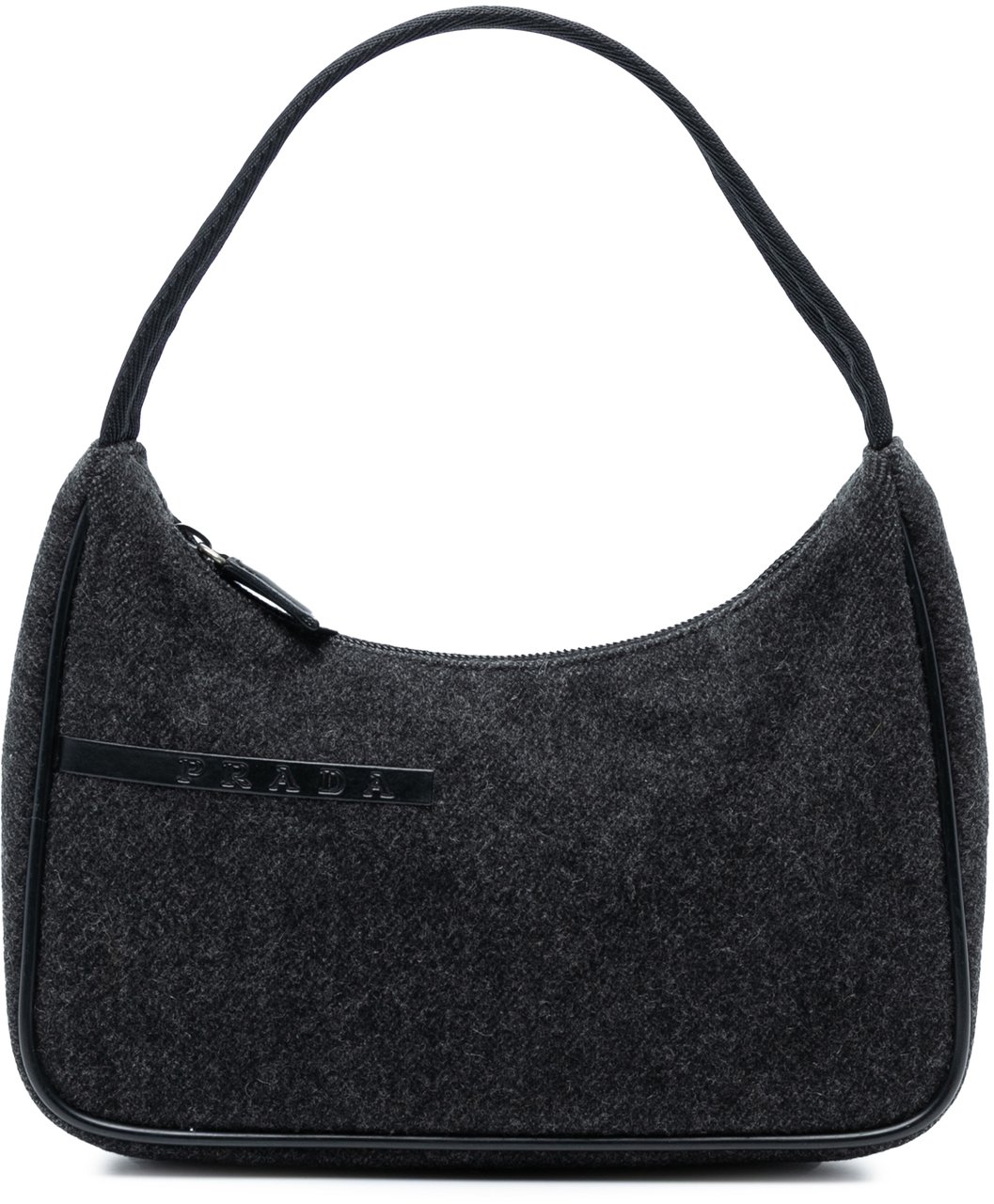 Prada Wool Sport Shoulder Bag Grijs