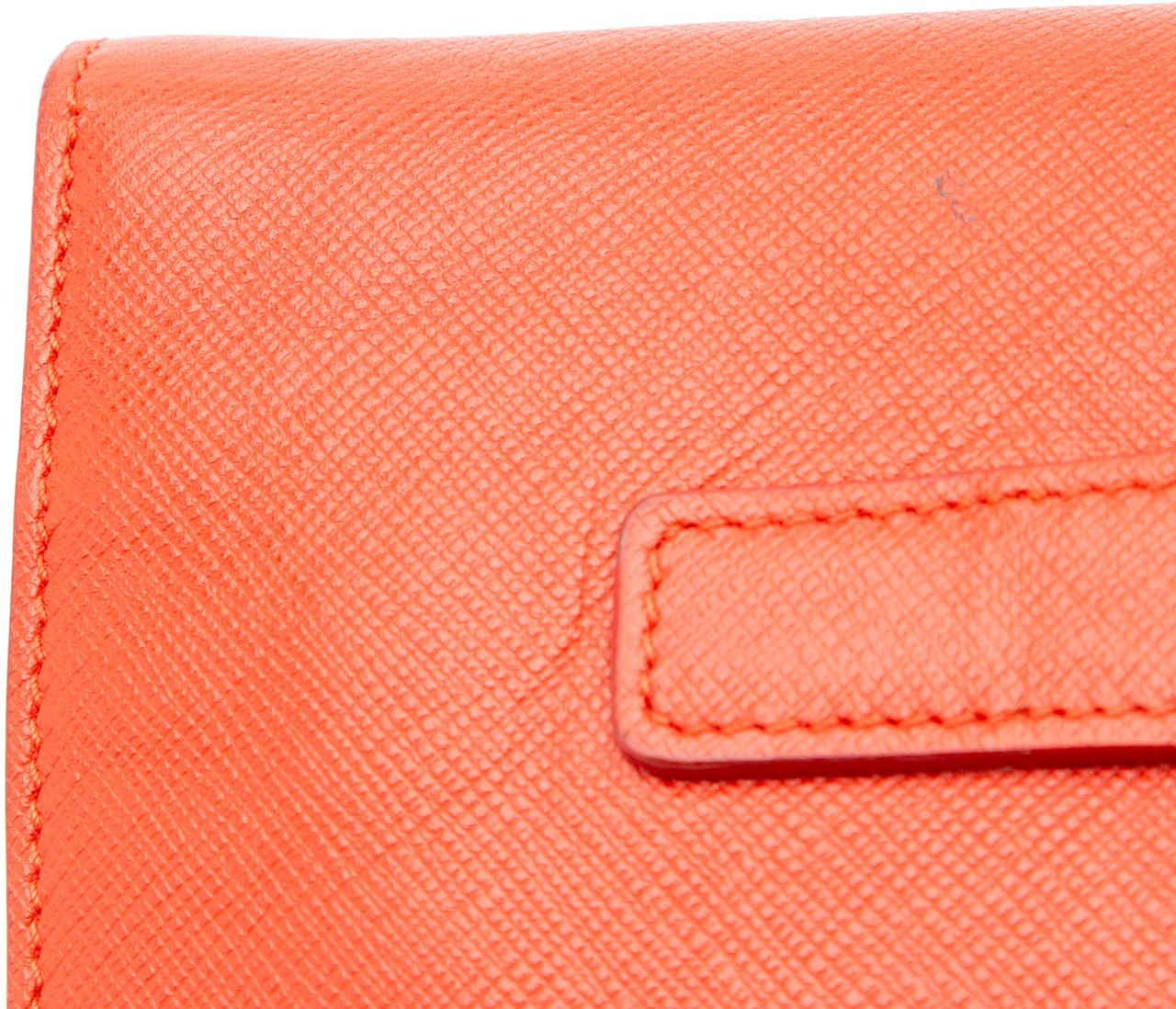 Prada Saffiano Flap Clutch Rood
