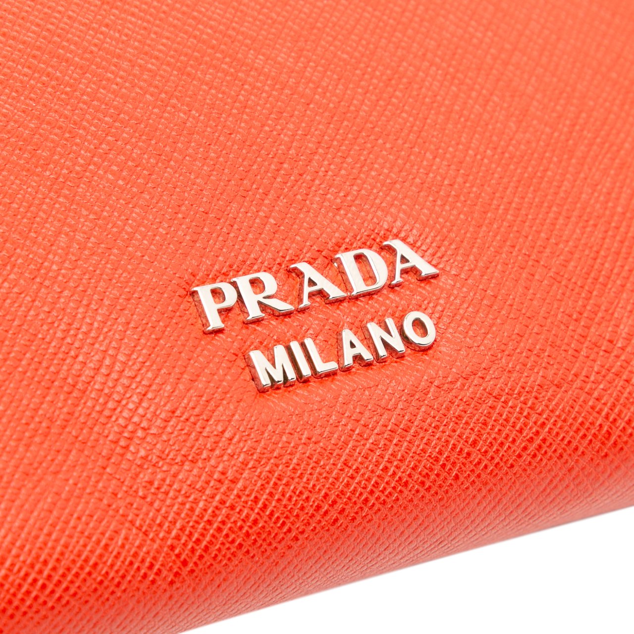 Prada Saffiano Flap Clutch Rood