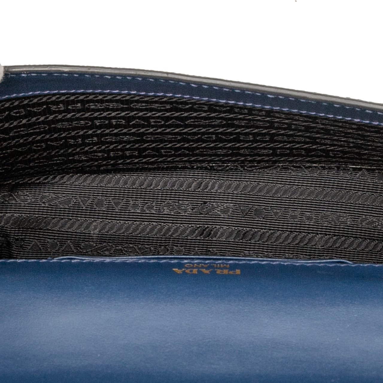 Prada Saffiano Crossbdoy Blauw