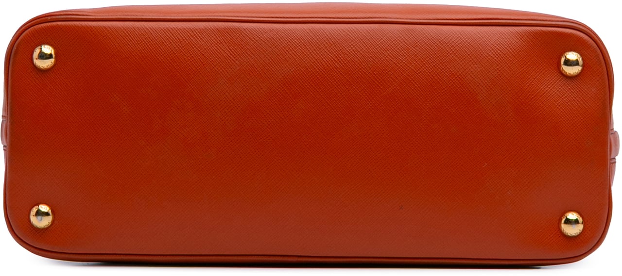 Prada Medium Saffiano Lux Promenade Satchel Oranje