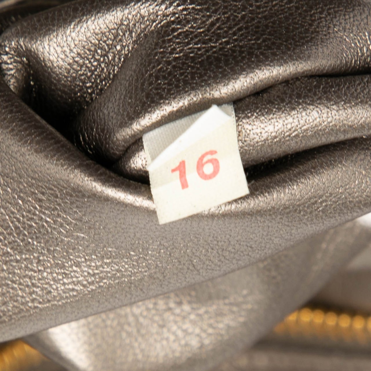 Prada Cervo Lux Lace Print Bauletto Handbag Bruin