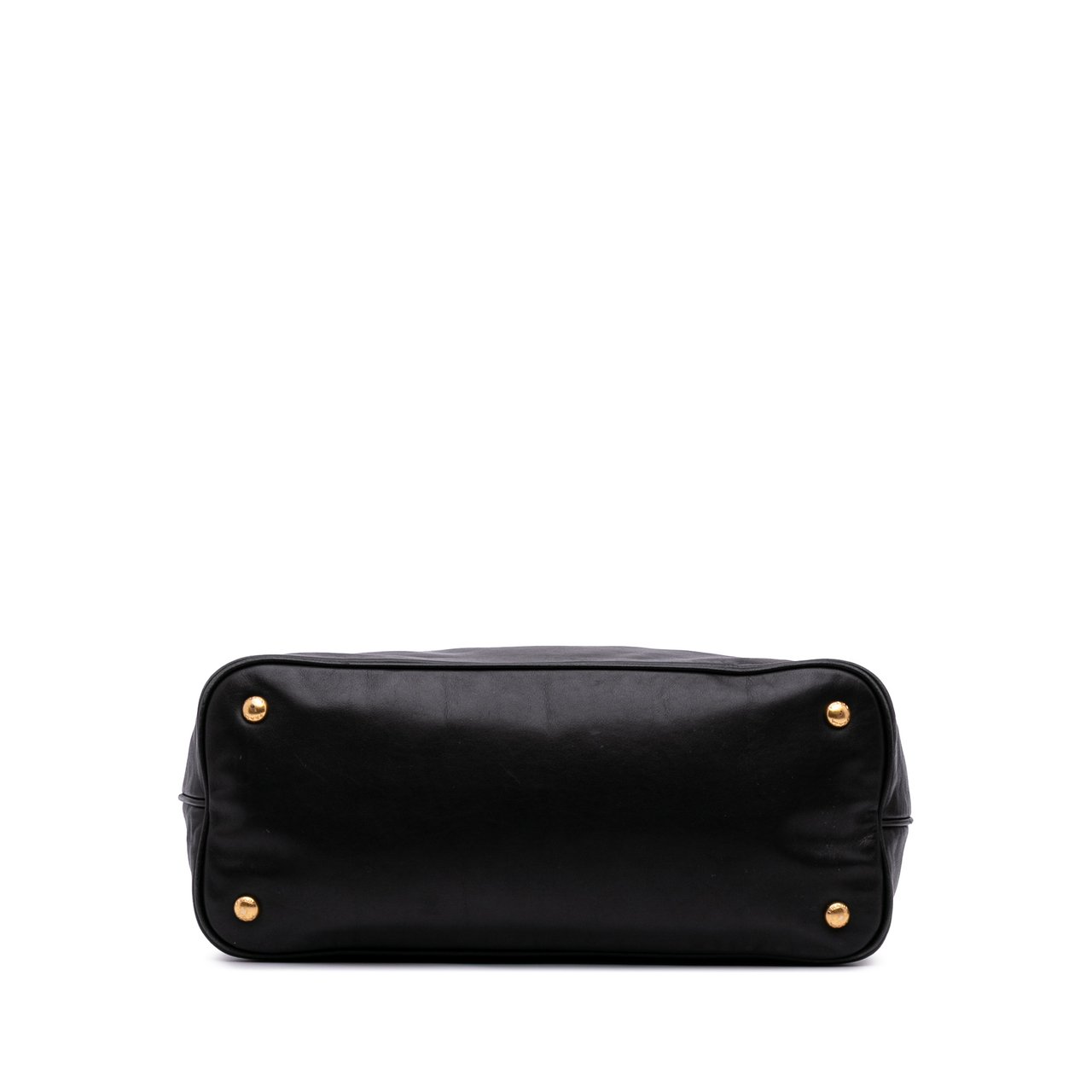 Prada Soft Calf Open Convertible Shopping Tote Zwart