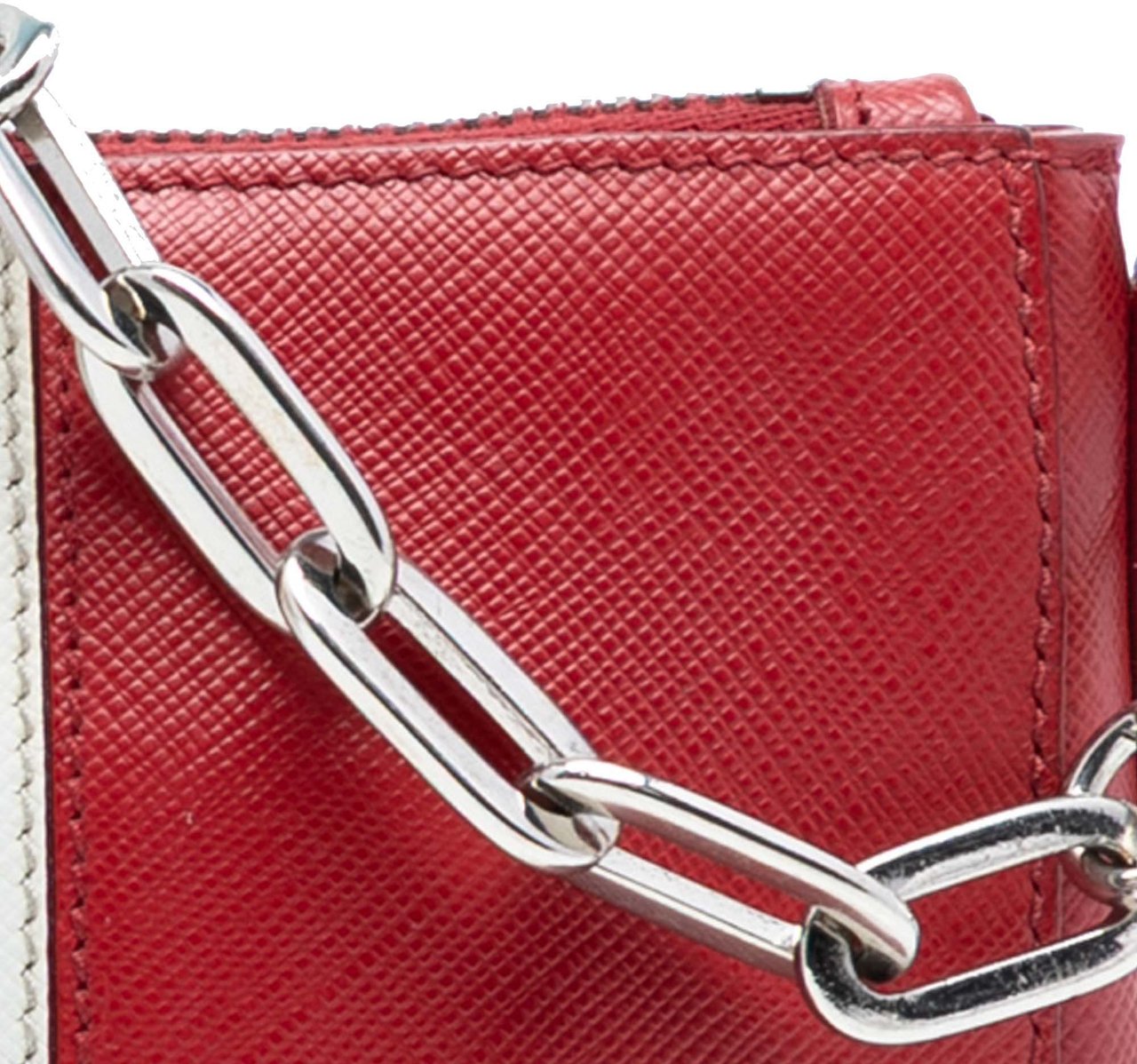 Prada Bicolor Saffiano Lux Crossbody Rood
