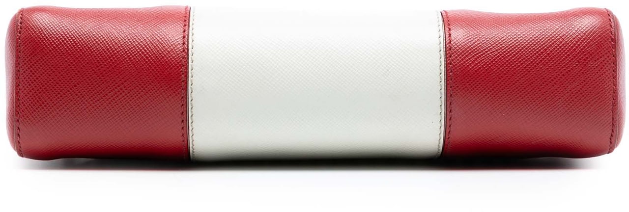 Prada Bicolor Saffiano Lux Crossbody Rood