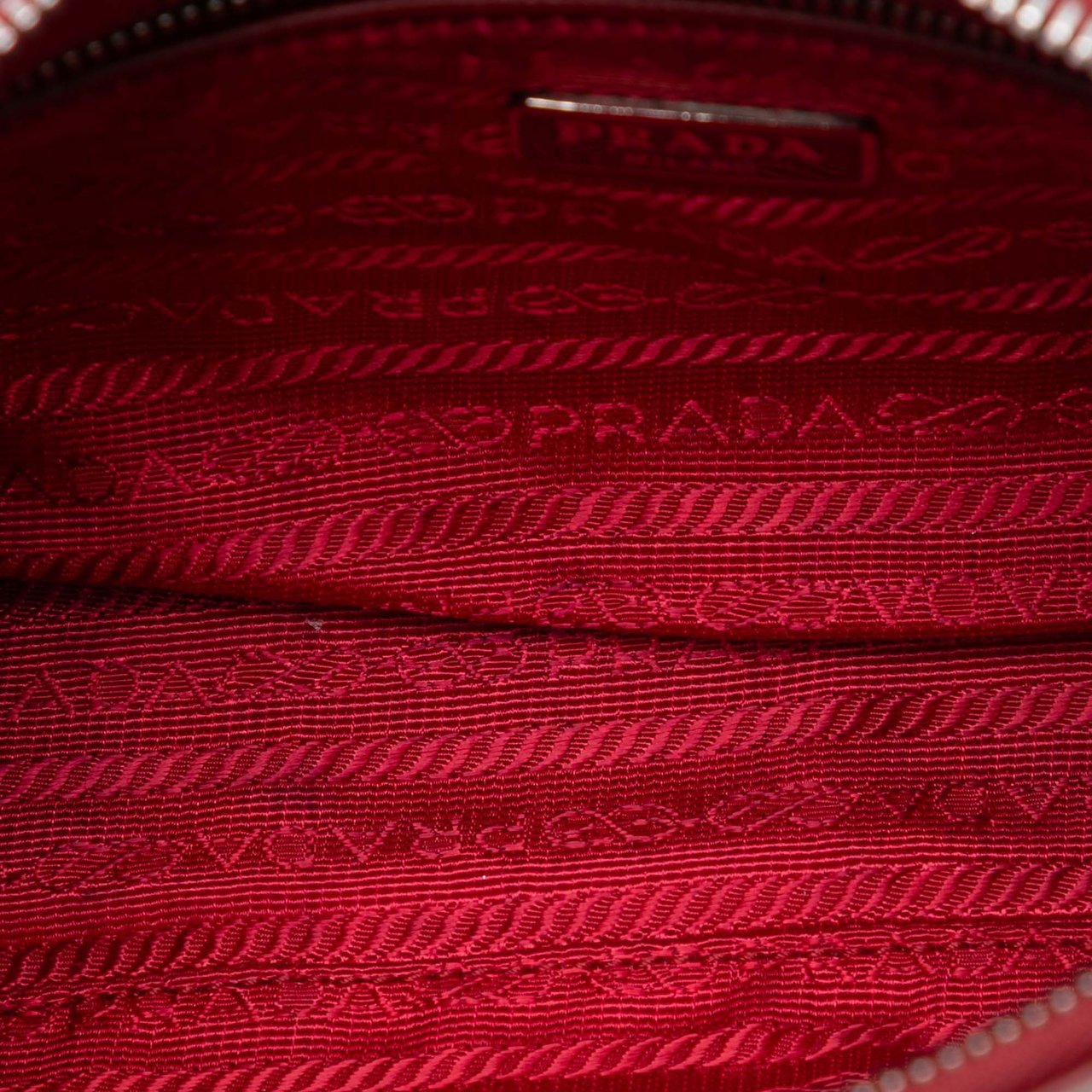 Prada Bicolor Saffiano Lux Crossbody Rood
