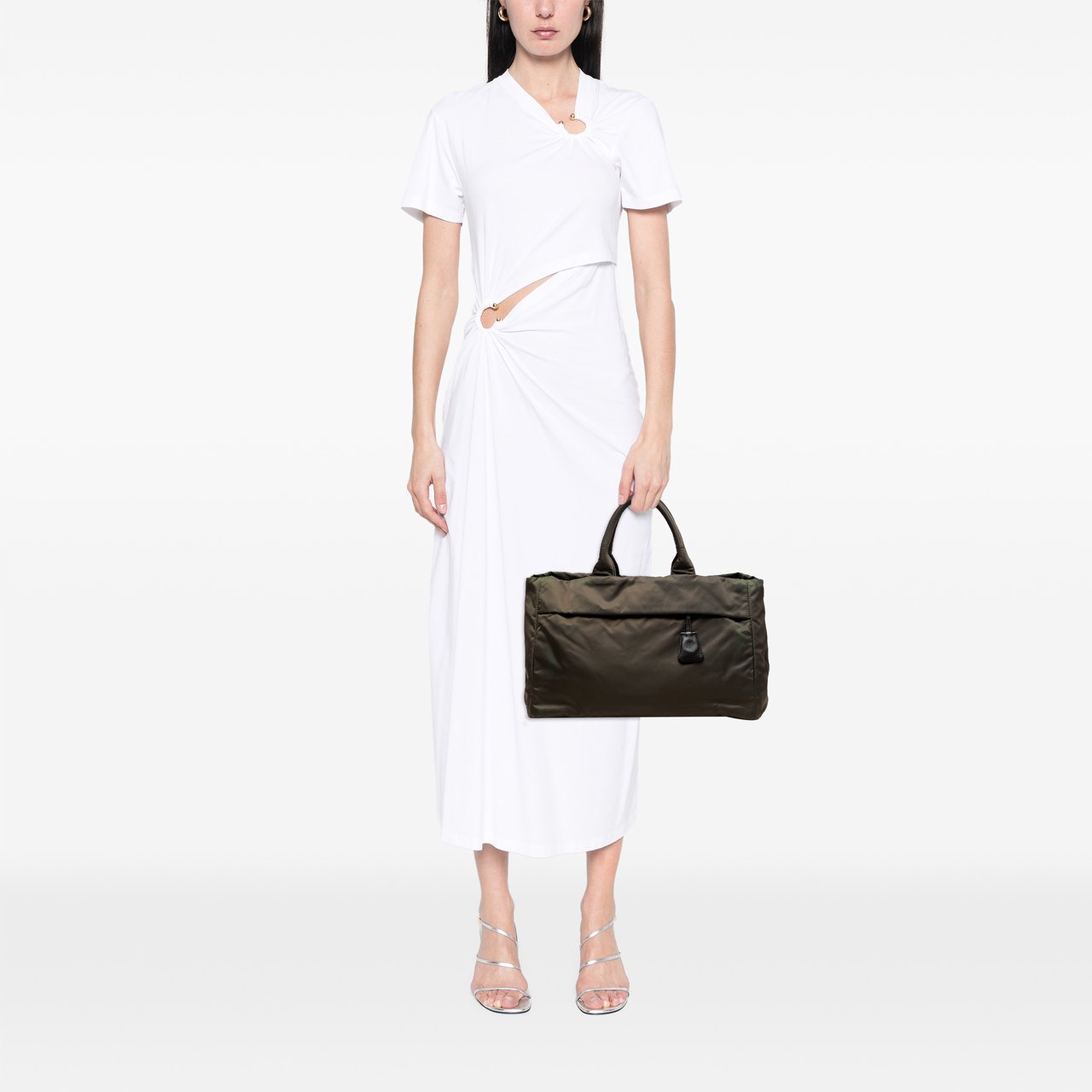 Prada Tessuto Reversible Tote Bruin