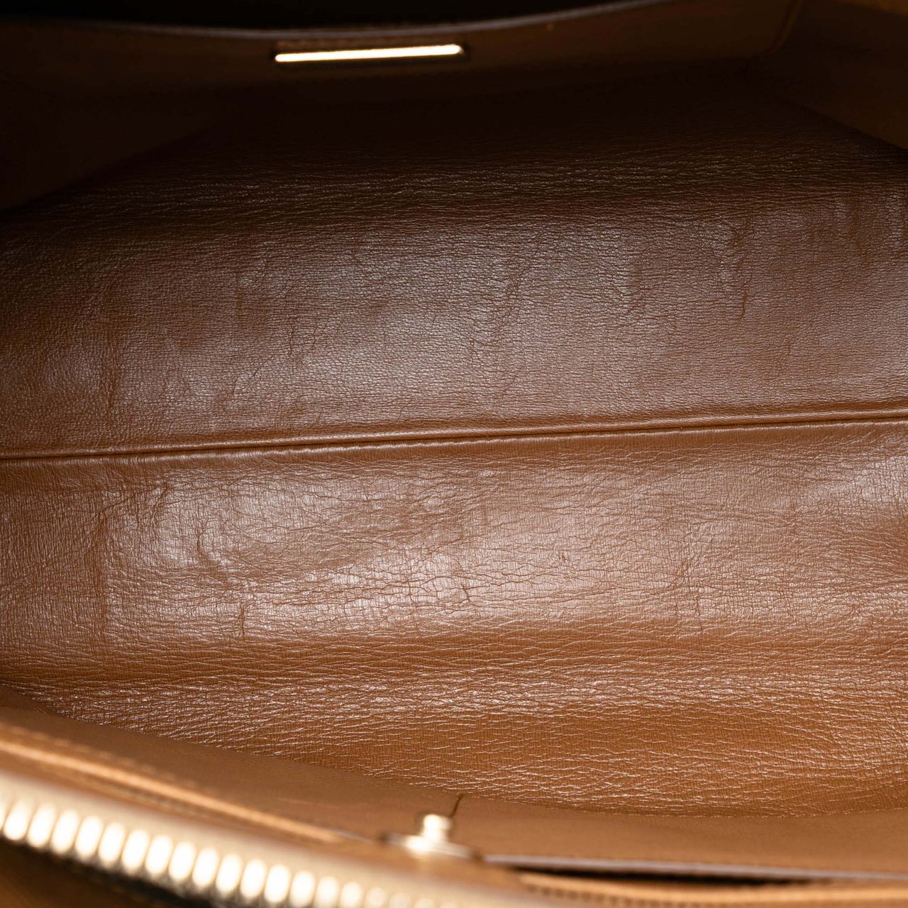 Prada Saffiano Cuir Satchel Bruin