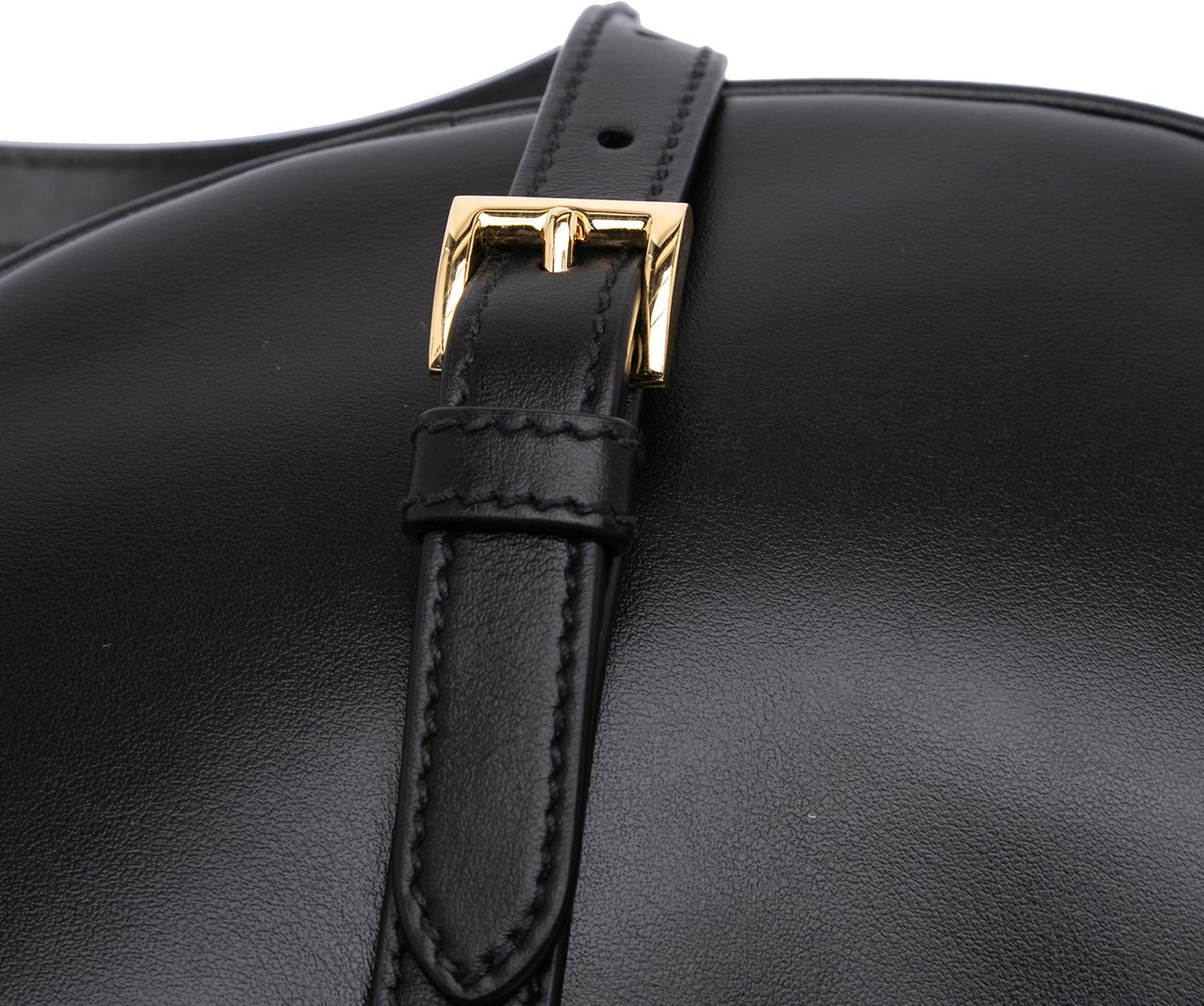 Prada Small Soft Calf Arque Satchel Zwart