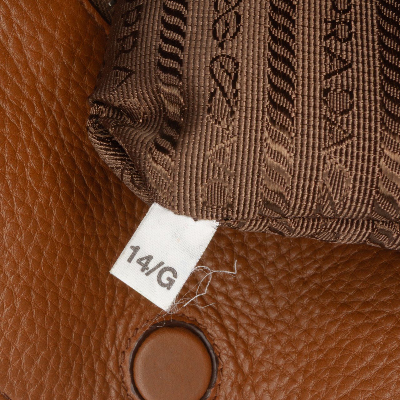 Prada Vitello Daino Open Convertible Tote Bruin