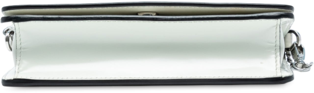 Prada Mini Brushed Leather Chain Crossbody Wit