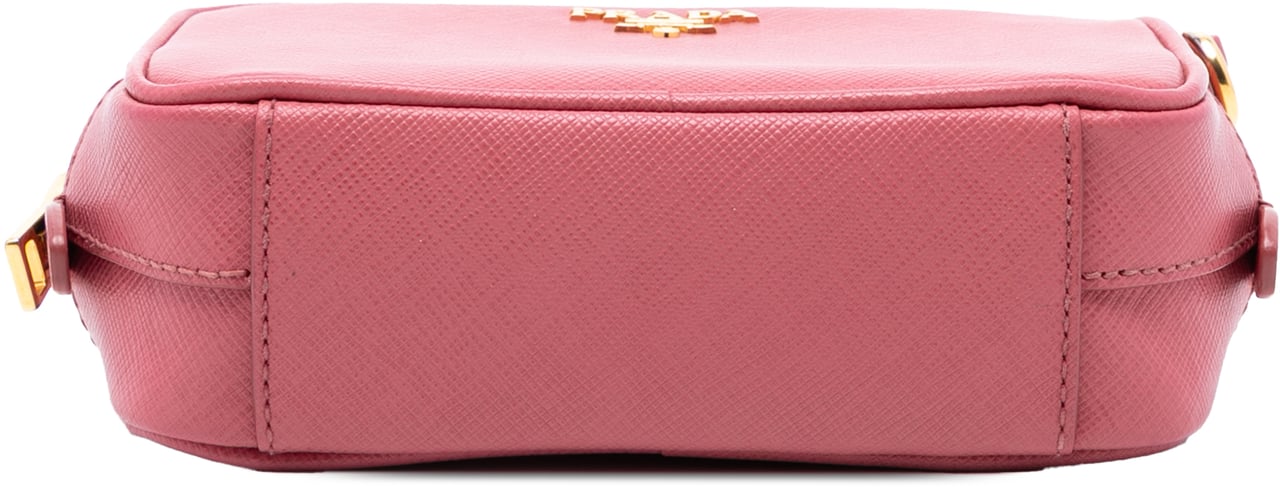 Prada Mini Saffiano Camera Bag Roze