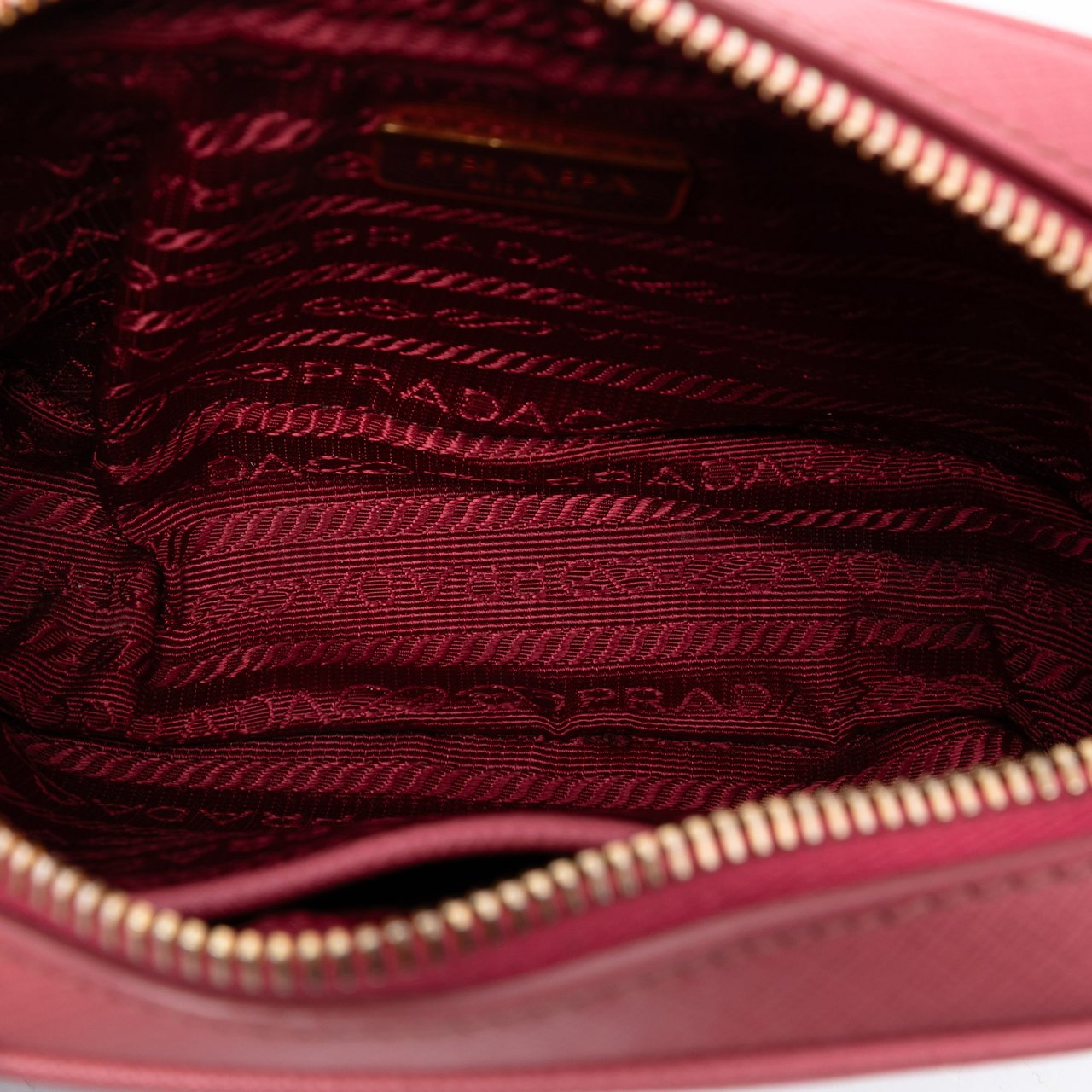 Prada Mini Saffiano Camera Bag Roze
