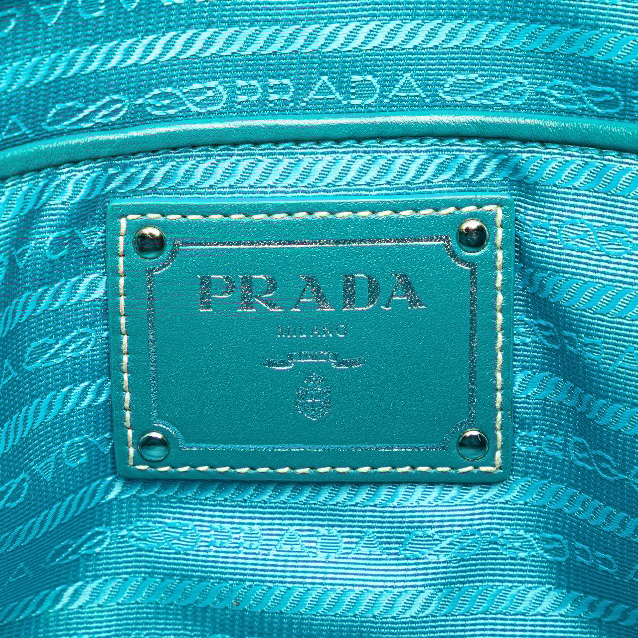 Prada Tessuto Satchel Blauw