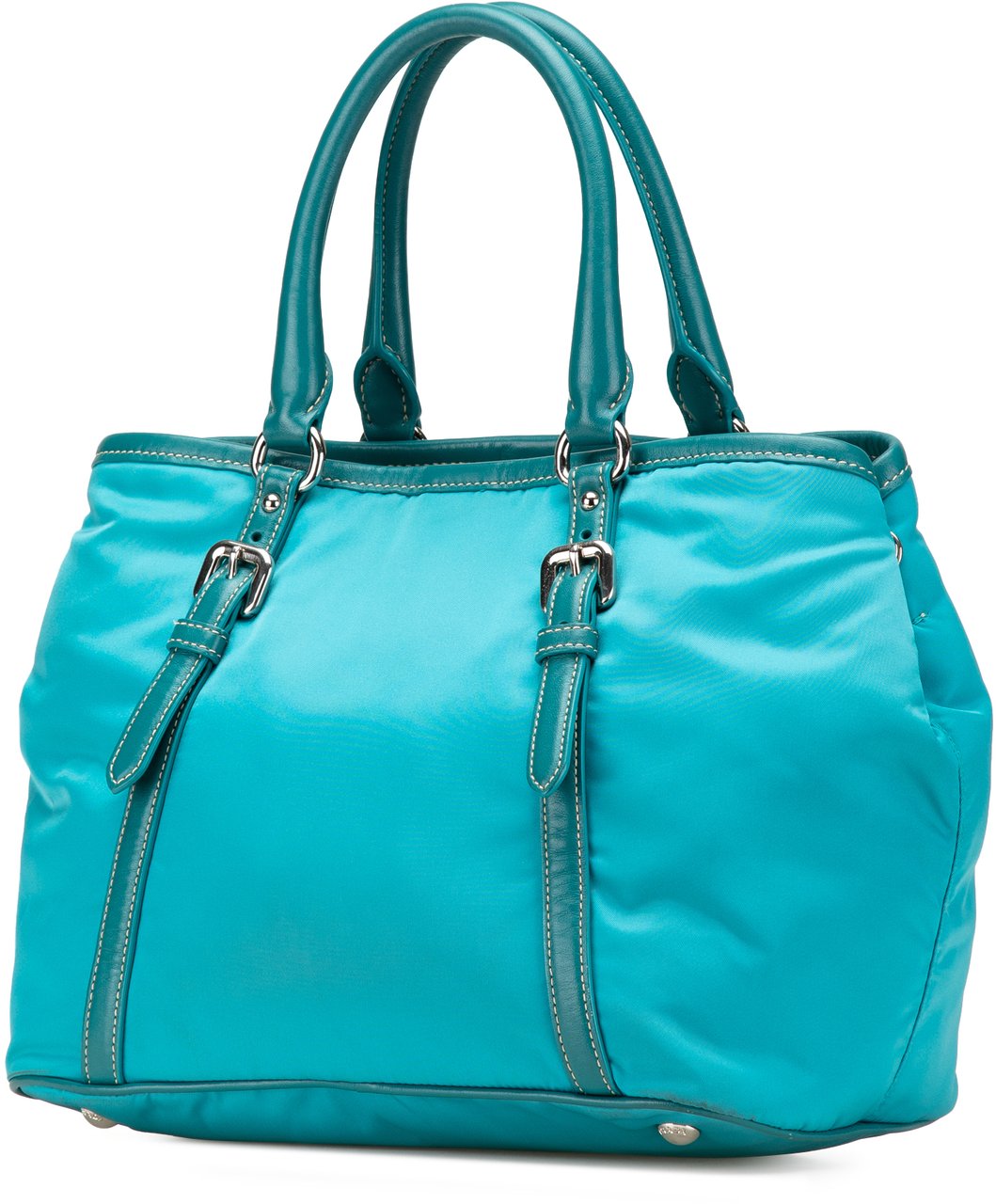 Prada Tessuto Satchel Blauw