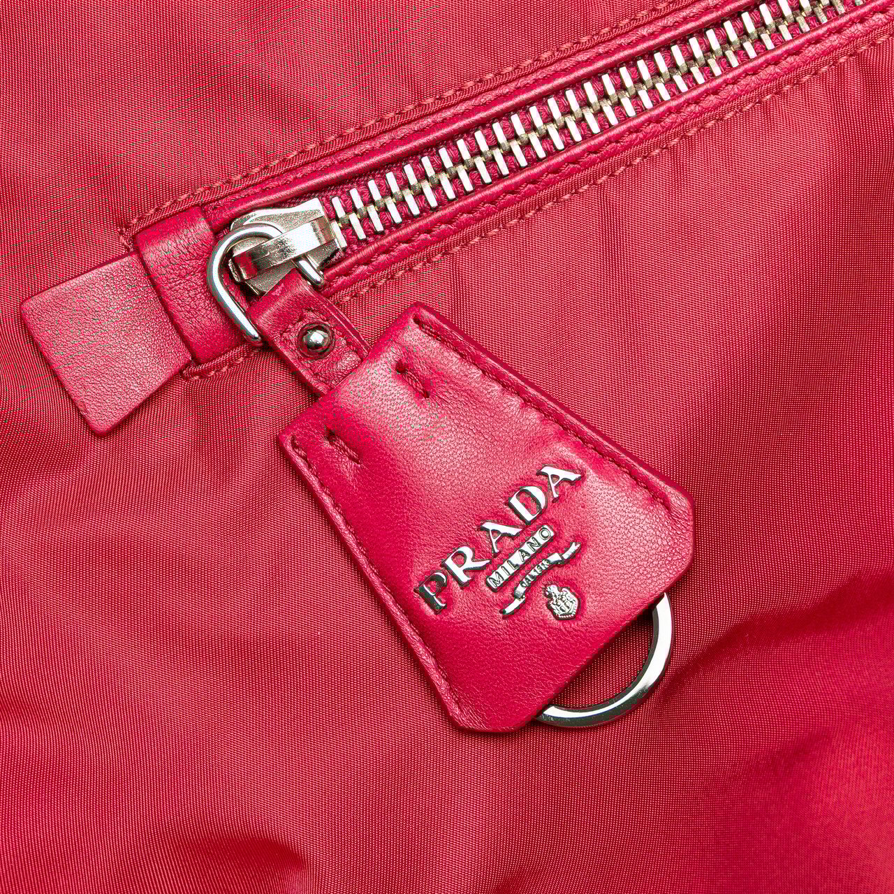 Prada Tessuto Reversible Satchel Roze