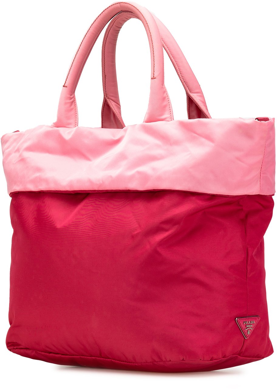 Prada Tessuto Reversible Satchel Roze