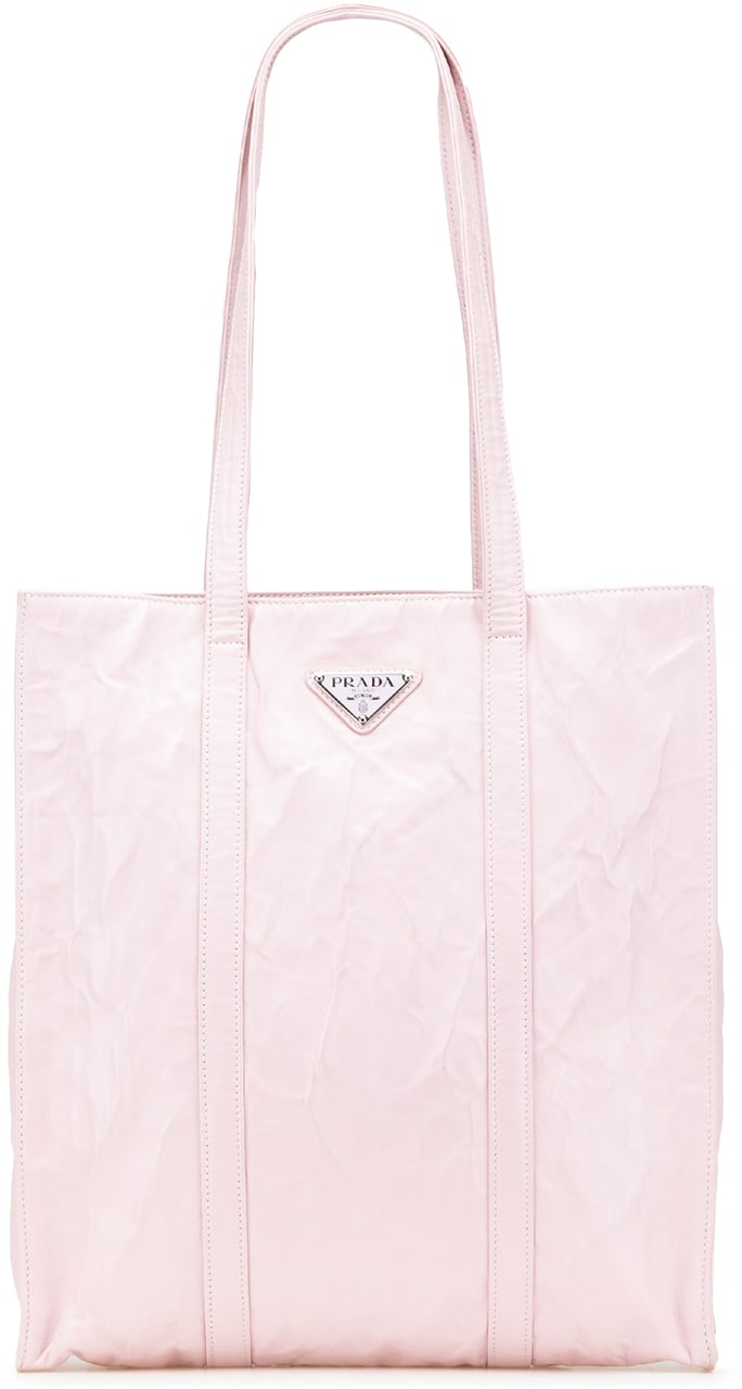 Prada Small Nappa Antique Tote Roze