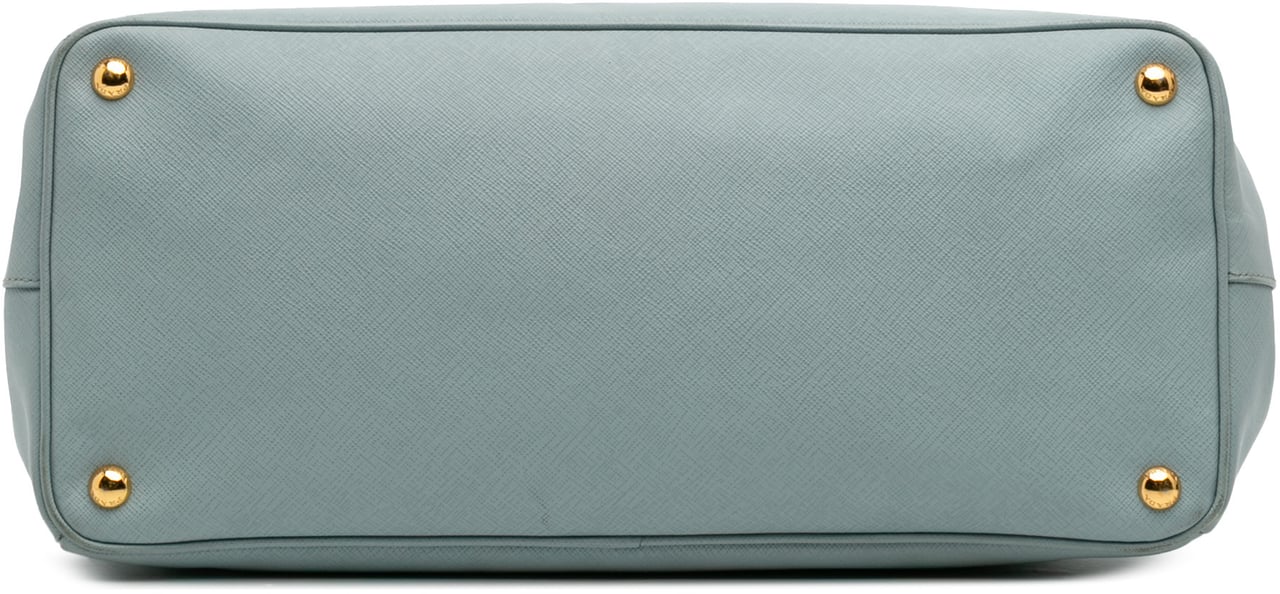 Prada Large Saffiano Lux Galleria Tote Blauw
