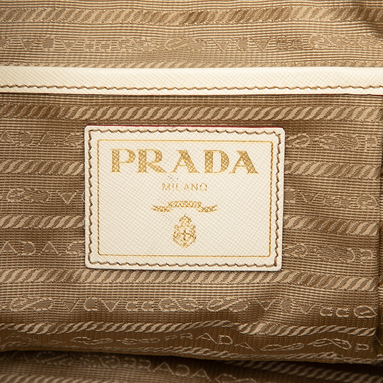 Prada Canvas Canapa Tote Bruin