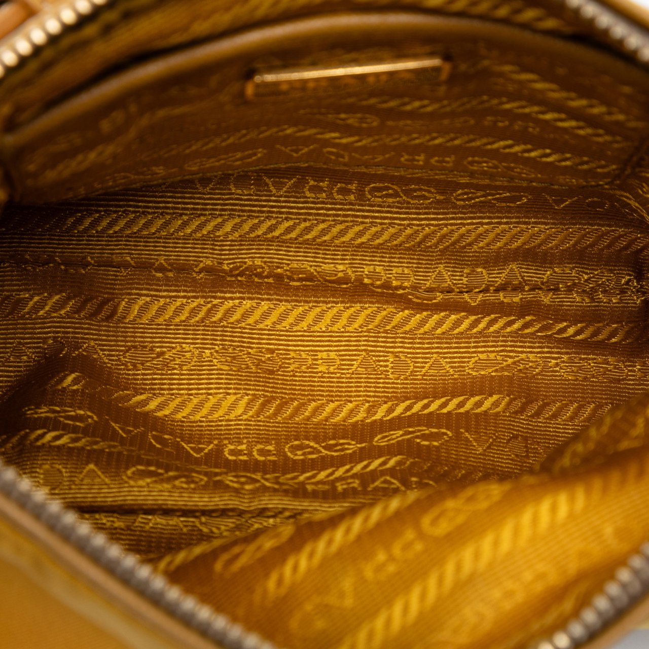 Prada Tessuto Shoulder Bag Geel