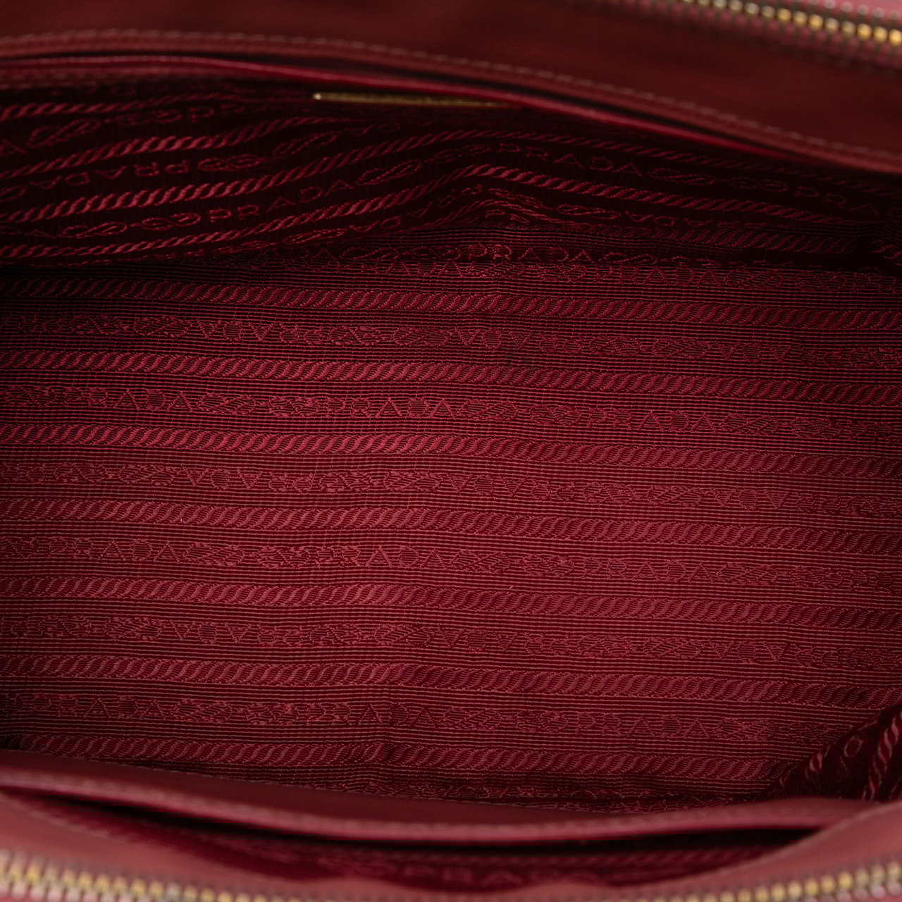 Prada Small Saffiano Lux Galleria Double Zip Satchel Roze