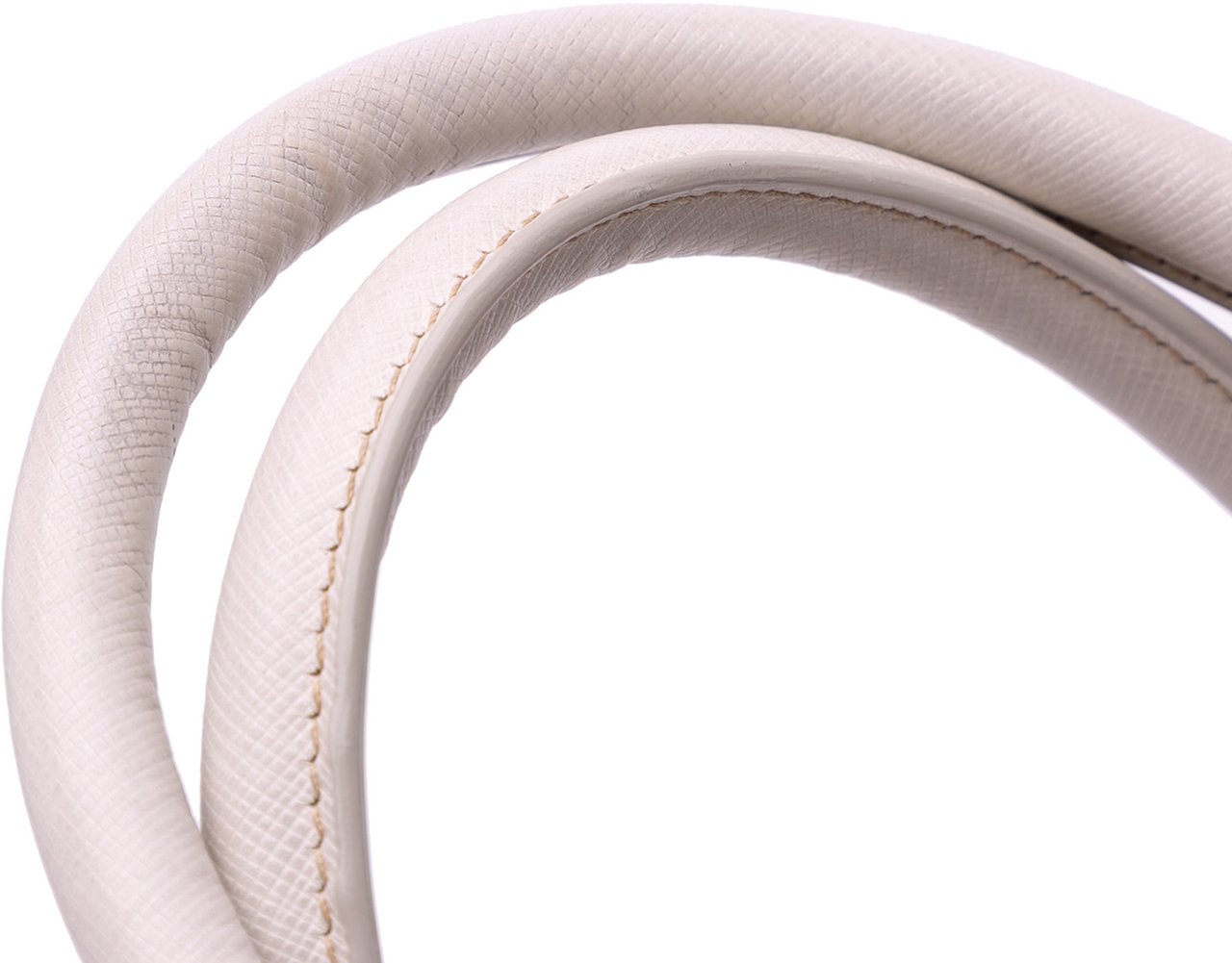 Prada Saffiano Lux Parabole Tote Wit