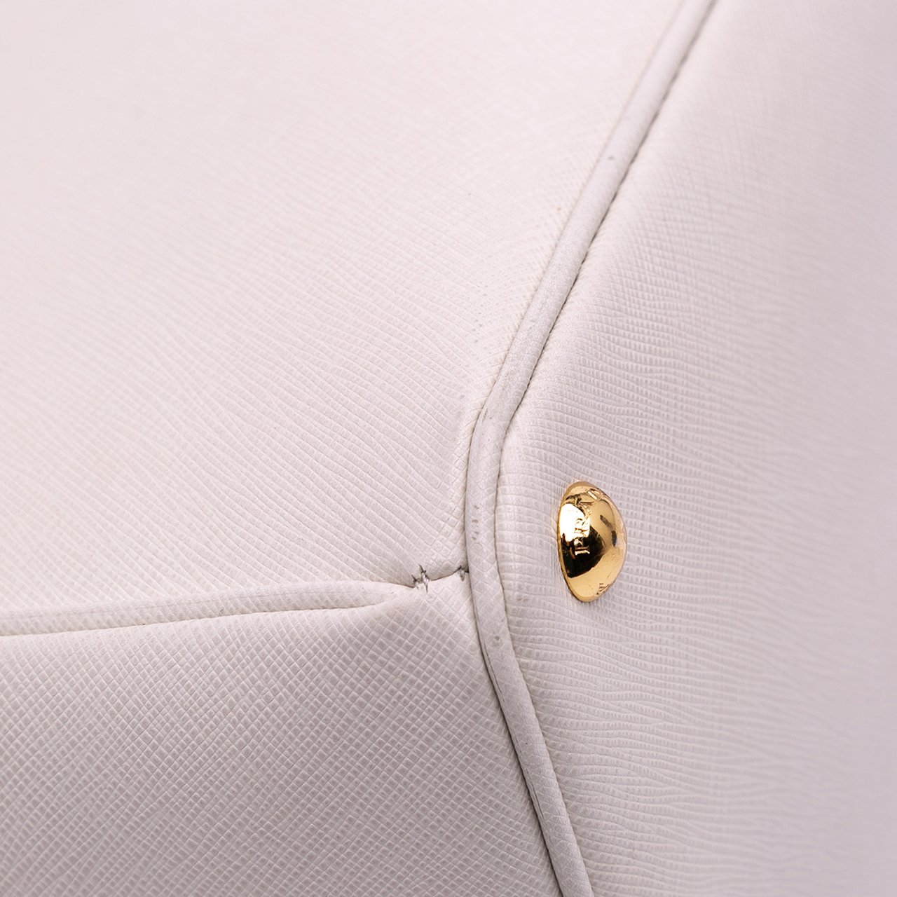 Prada Saffiano Lux Parabole Tote Wit