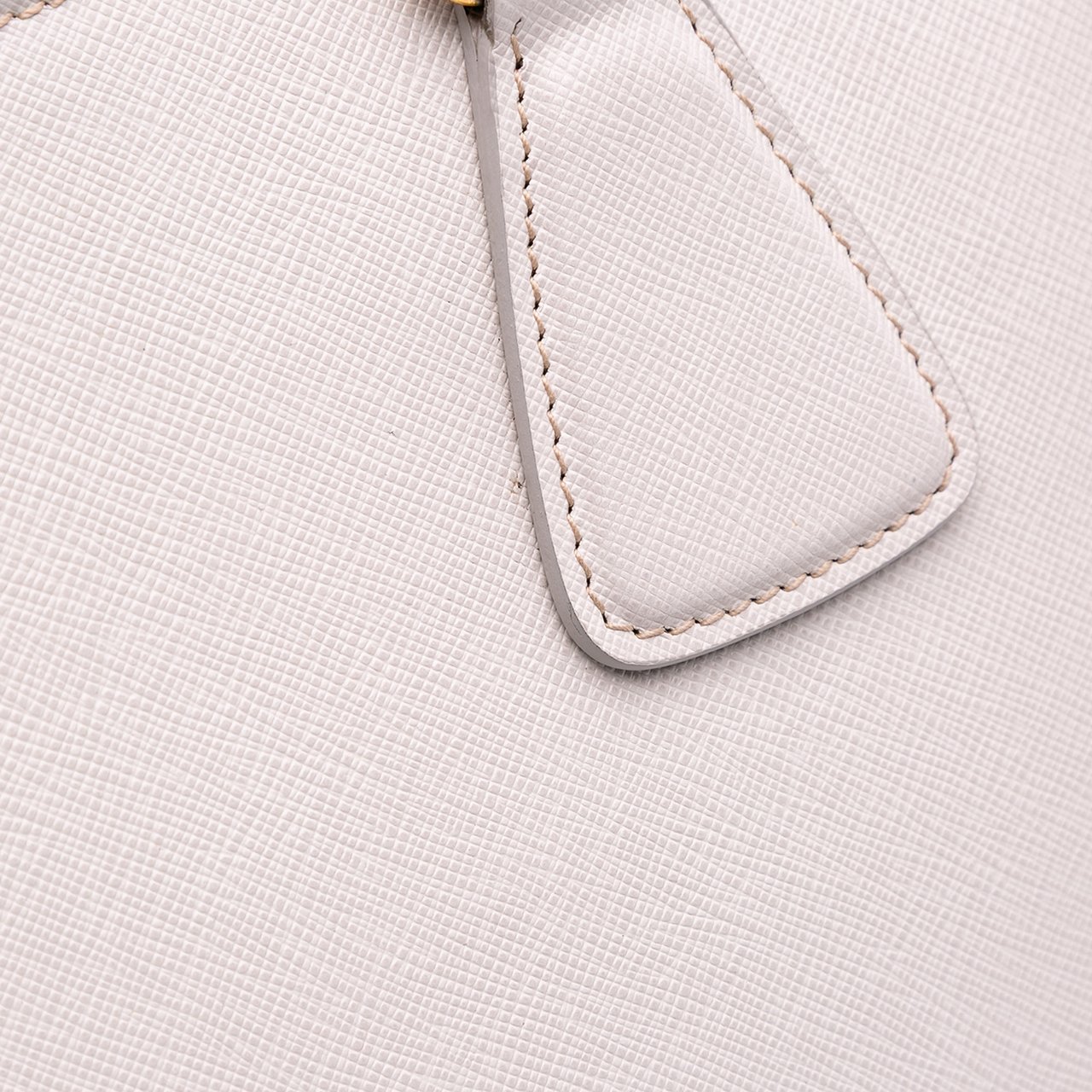 Prada Saffiano Lux Parabole Tote Wit