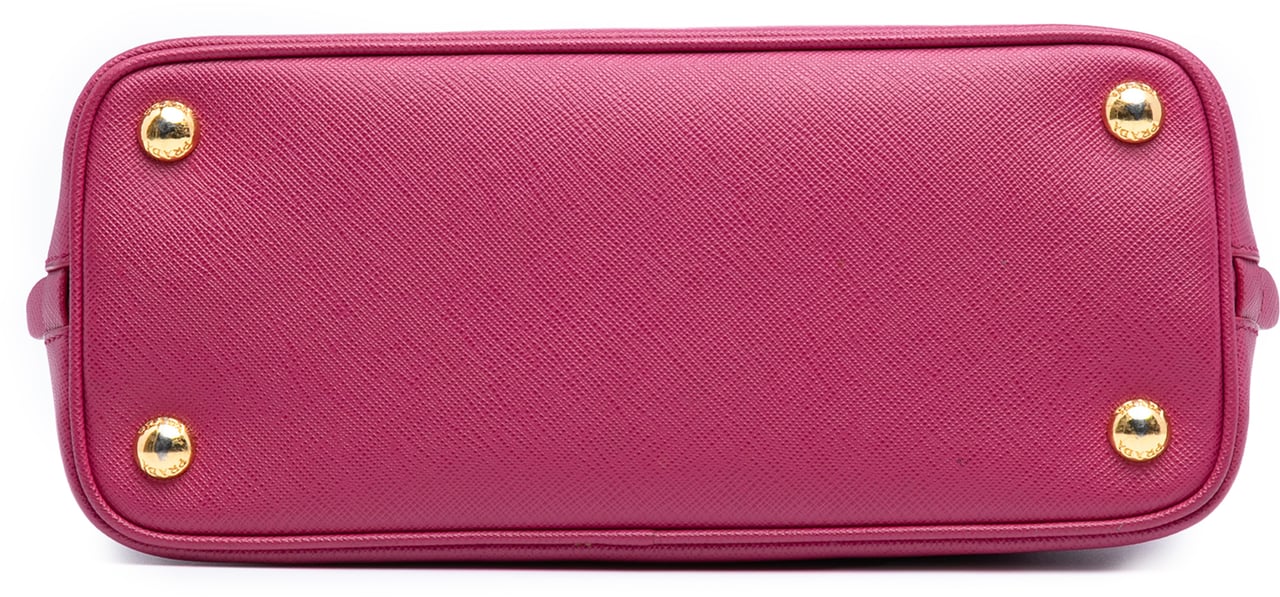 Prada Small Saffiano Lux Promenade Satchel Roze