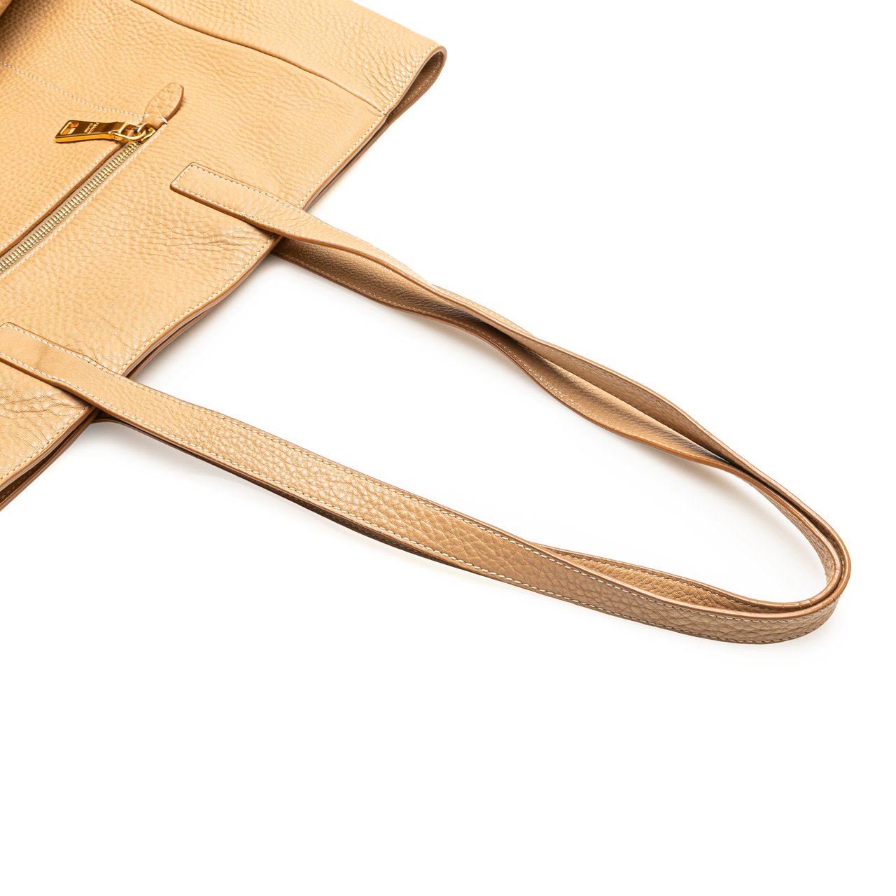 Prada Vitello Daino Tote Bruin