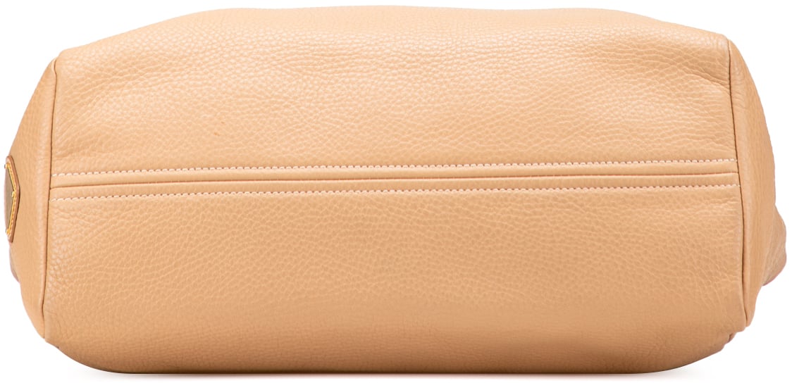 Prada Vitello Daino Tote Bruin