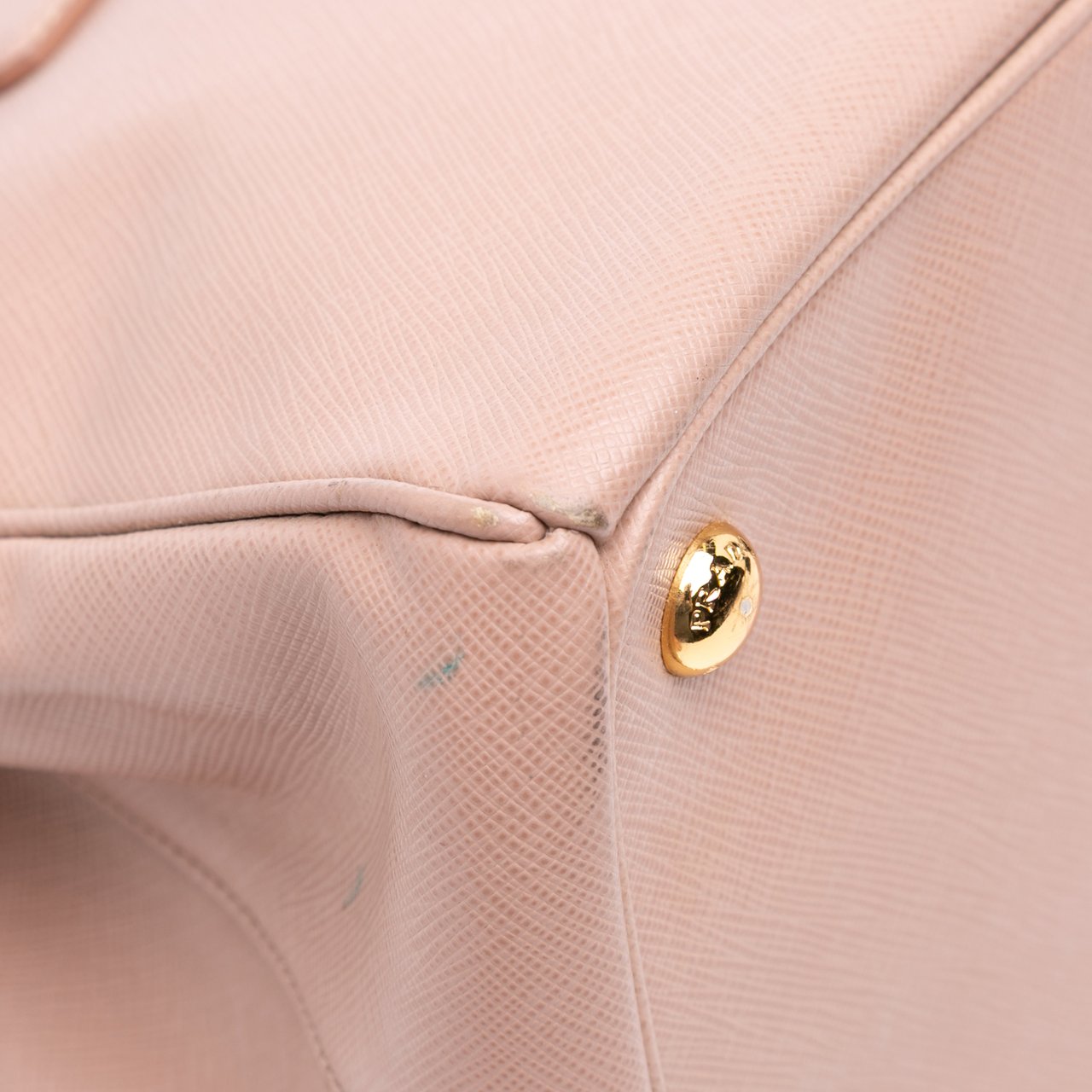 Prada Large Saffiano Lux Galleria Double Zip Satchel Roze