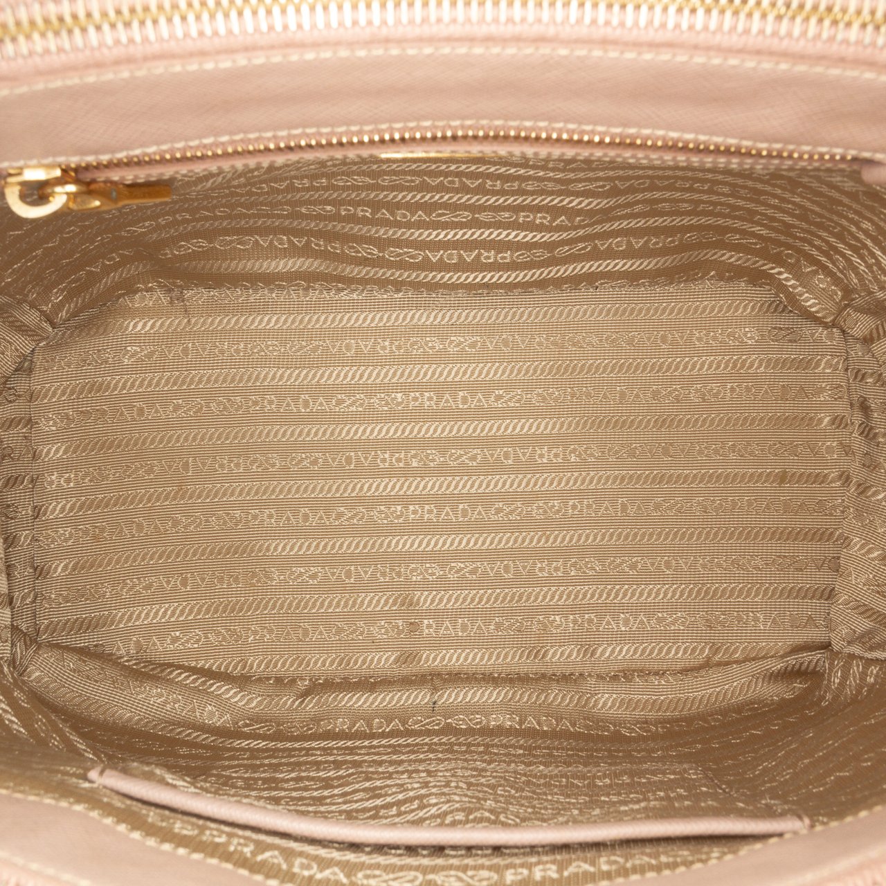 Prada Large Saffiano Lux Galleria Double Zip Satchel Roze