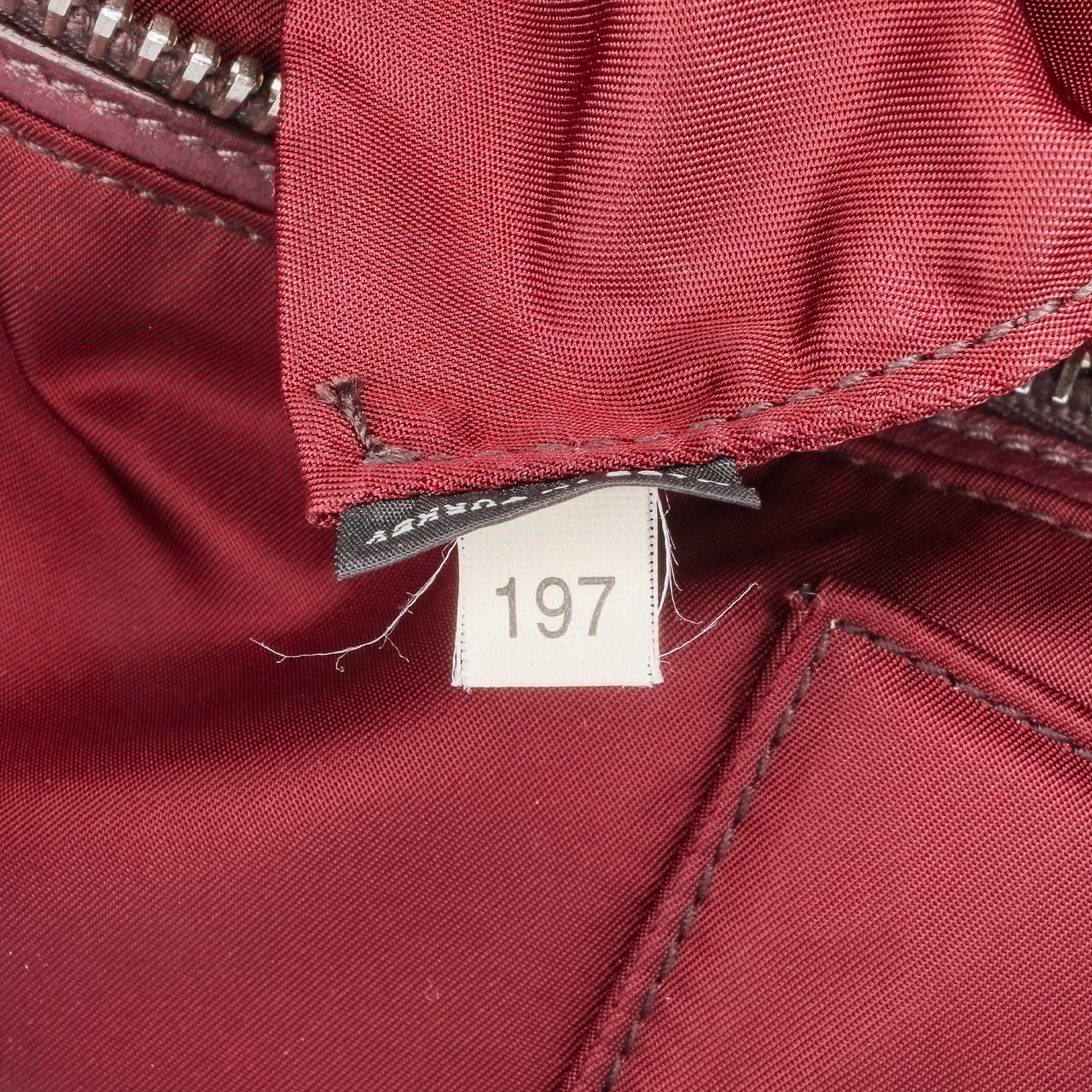 Prada Tessuto and Nappa Reversible Satchel Rood