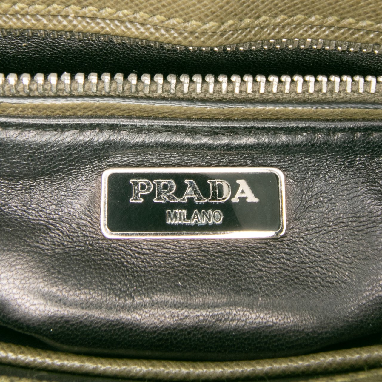 Prada Small Saffiano Lux Sound Satchel Bruin