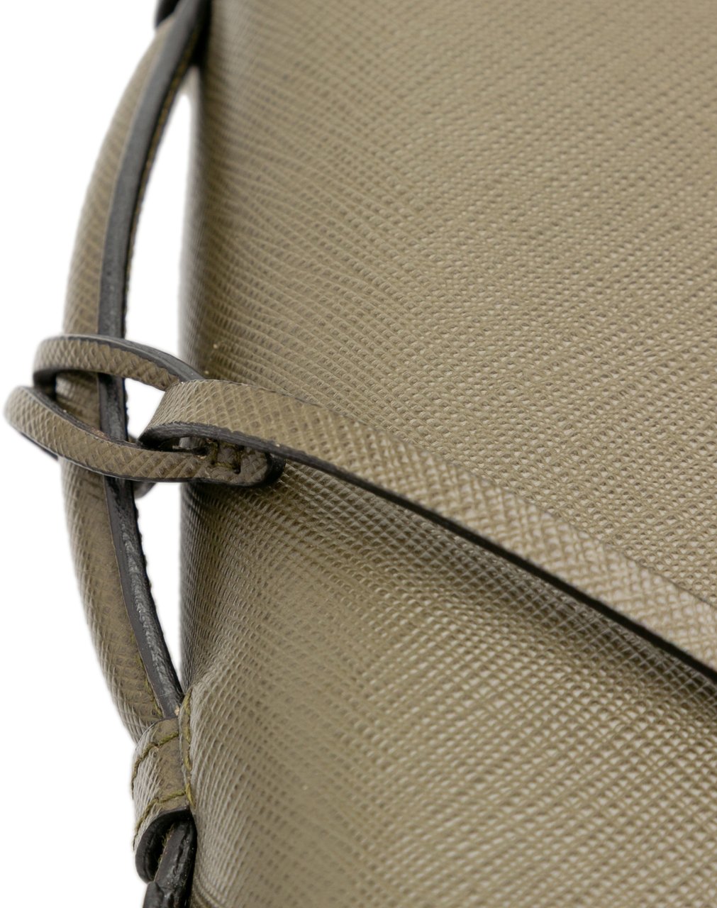 Prada Small Saffiano Lux Sound Satchel Bruin