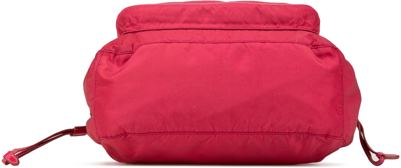 Prada Saffiano Trimmed Tessuto Zip Top Crossbody Rood