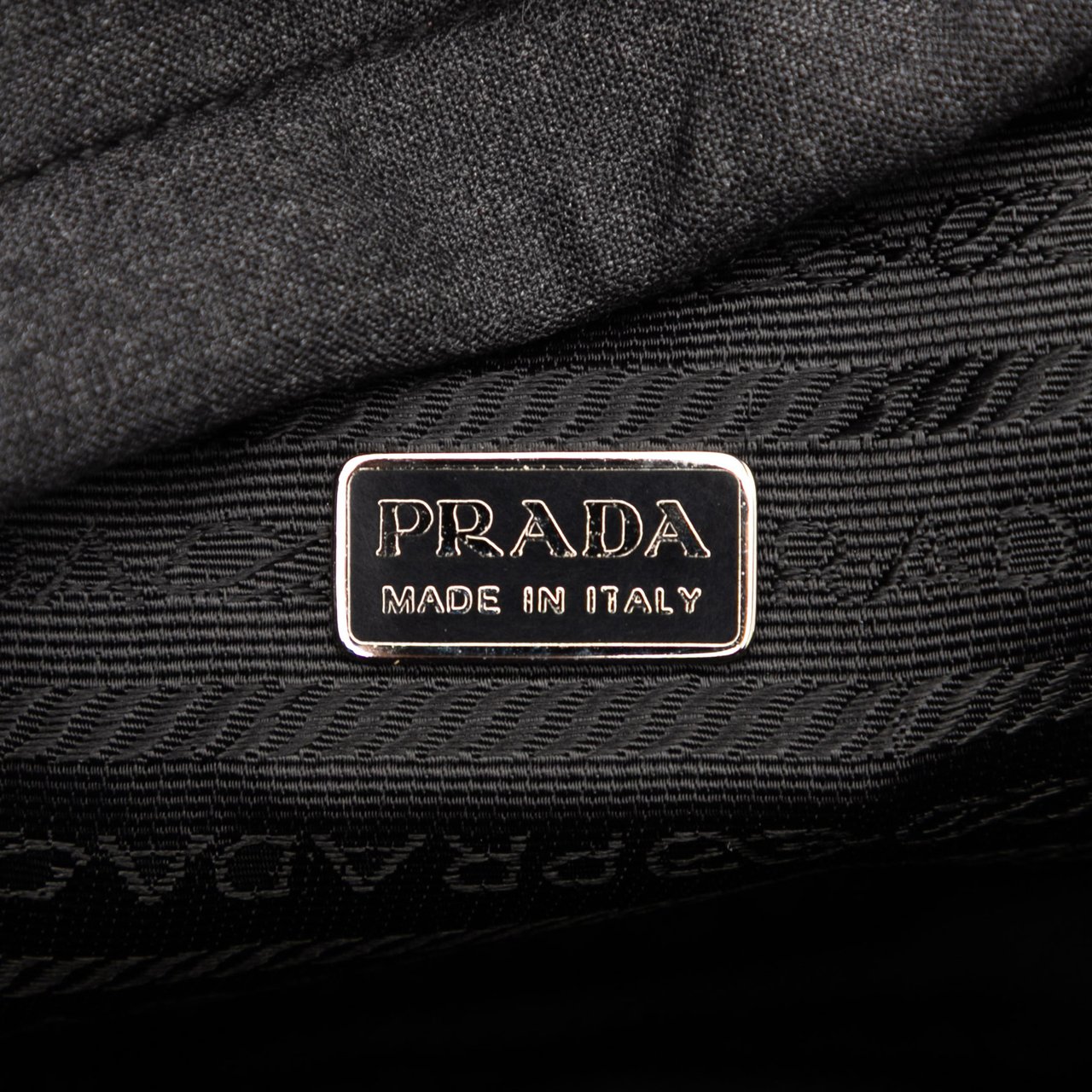 Prada Polyester Pouch Grijs