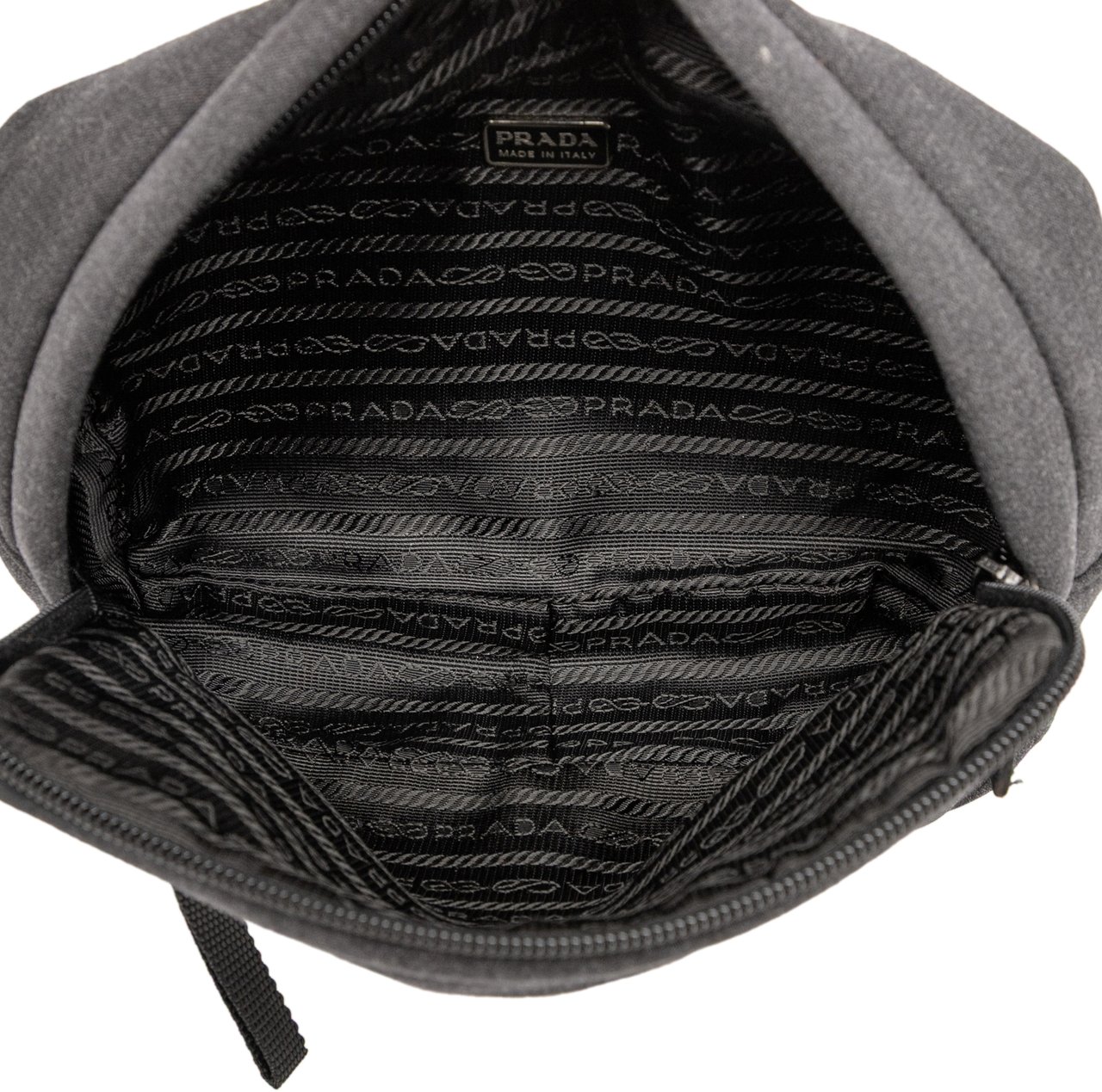 Prada Polyester Pouch Grijs