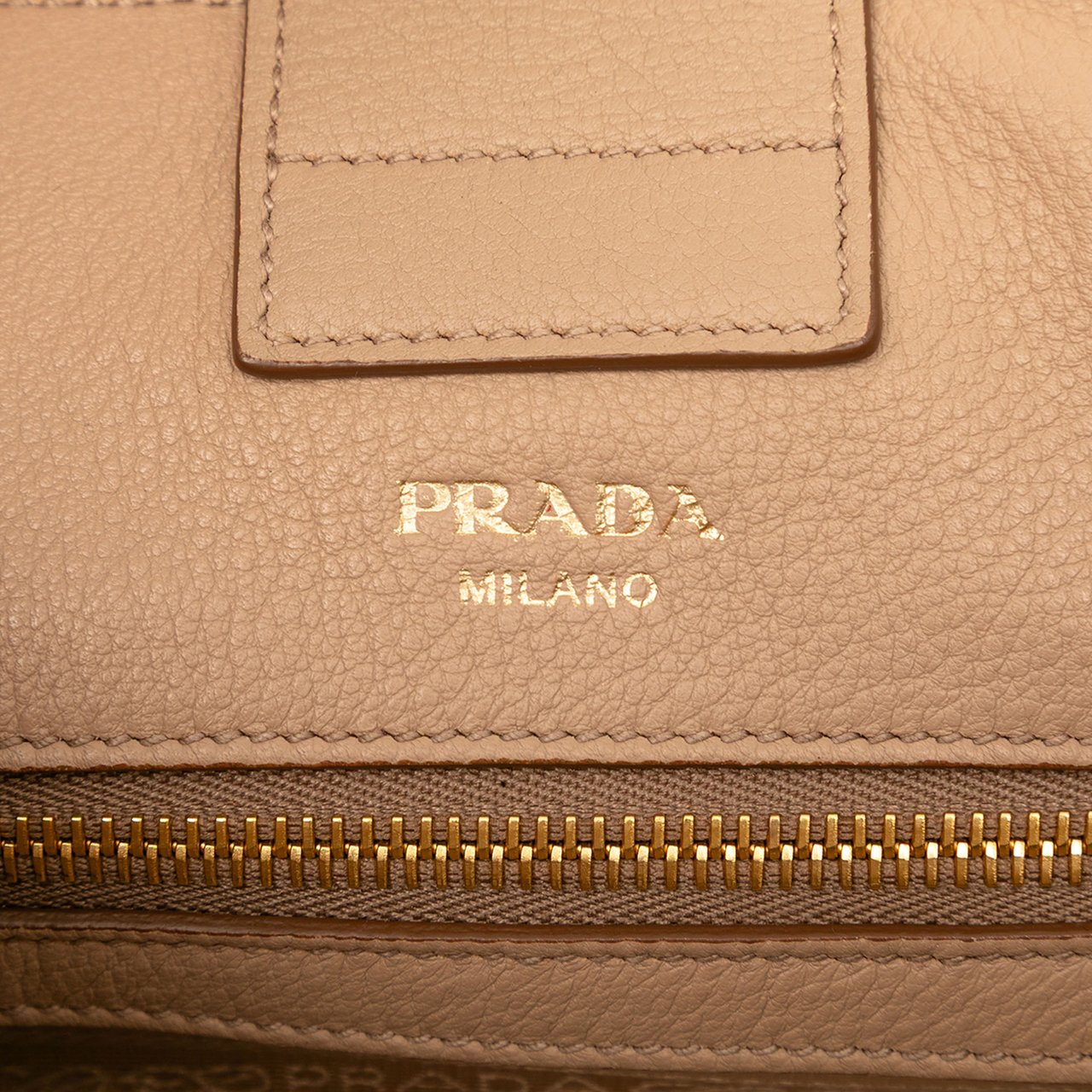 Prada Vitello Phenix Open Convertible Tote Bruin