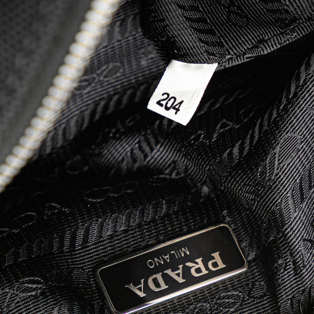 Prada Canvas Canapa Pouch Zwart