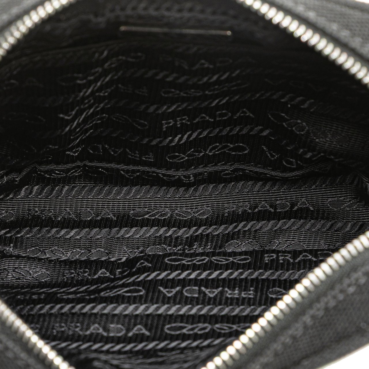 Prada Canvas Canapa Pouch Zwart