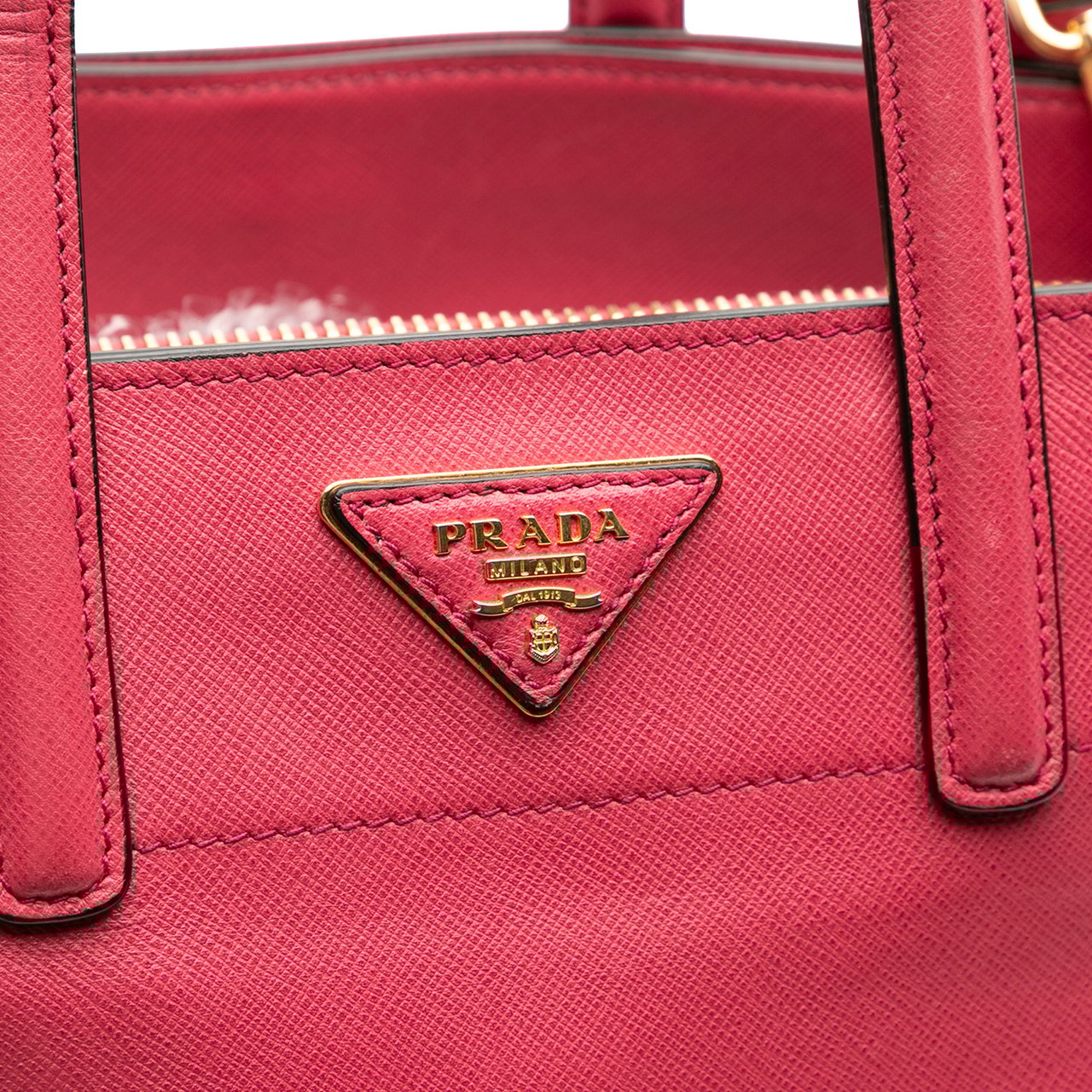 Prada Saffiano Soft Triple Pocket Tote Roze
