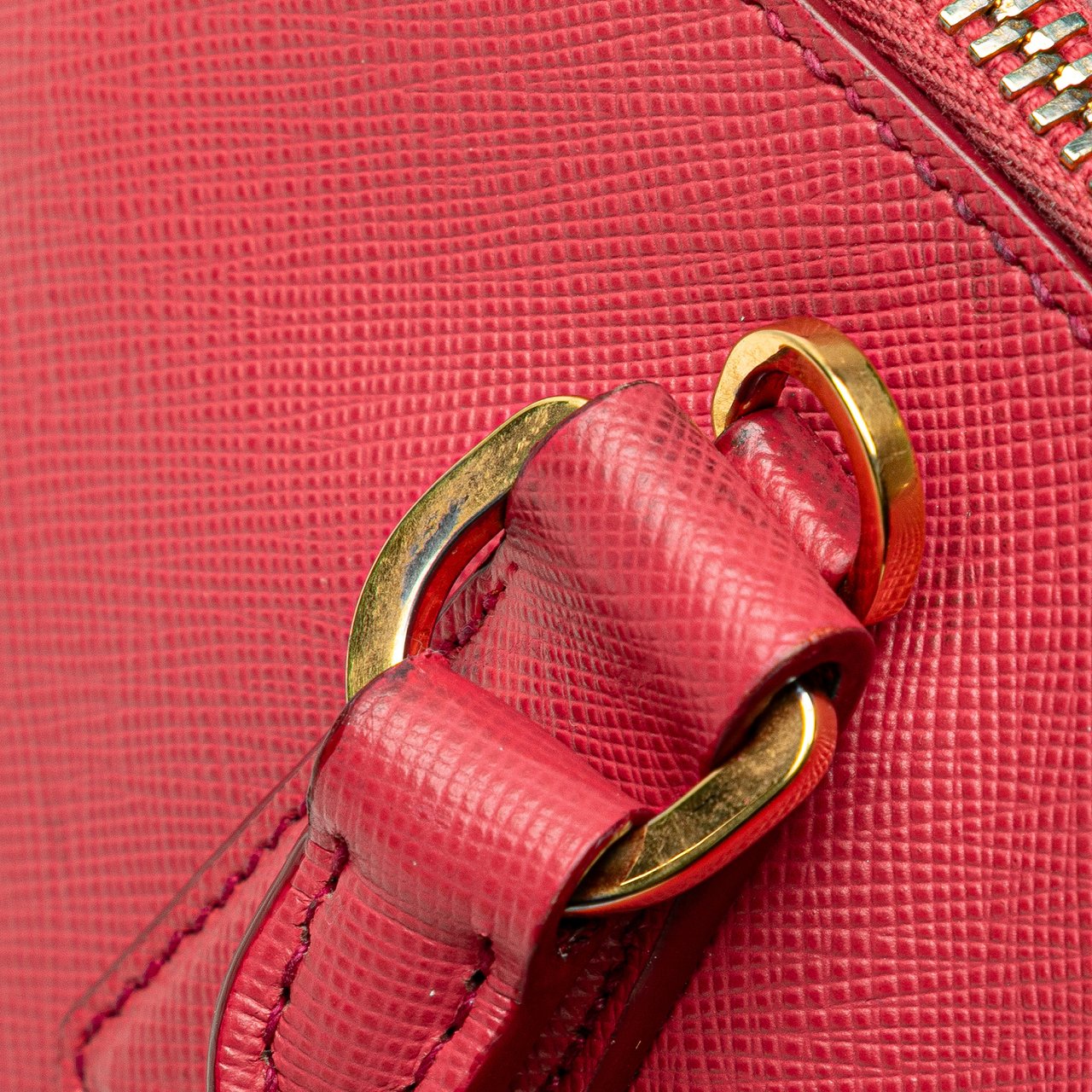 Prada Medium Saffiano Lux Promenade Satchel Roze