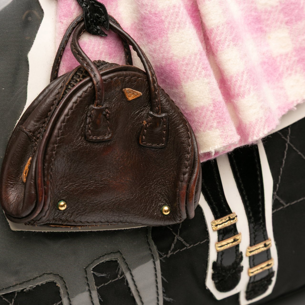 Prada Tessuto Robot Satchel Zwart