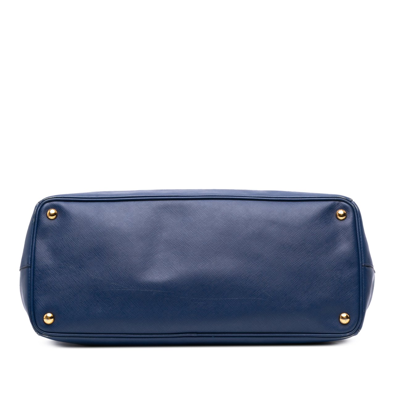 Prada Large Saffiano Lux Galleria Double Zip Satchel Blauw